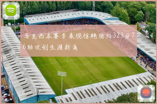 马克西本赛季表现惊艳场均323分76助攻创生涯新高